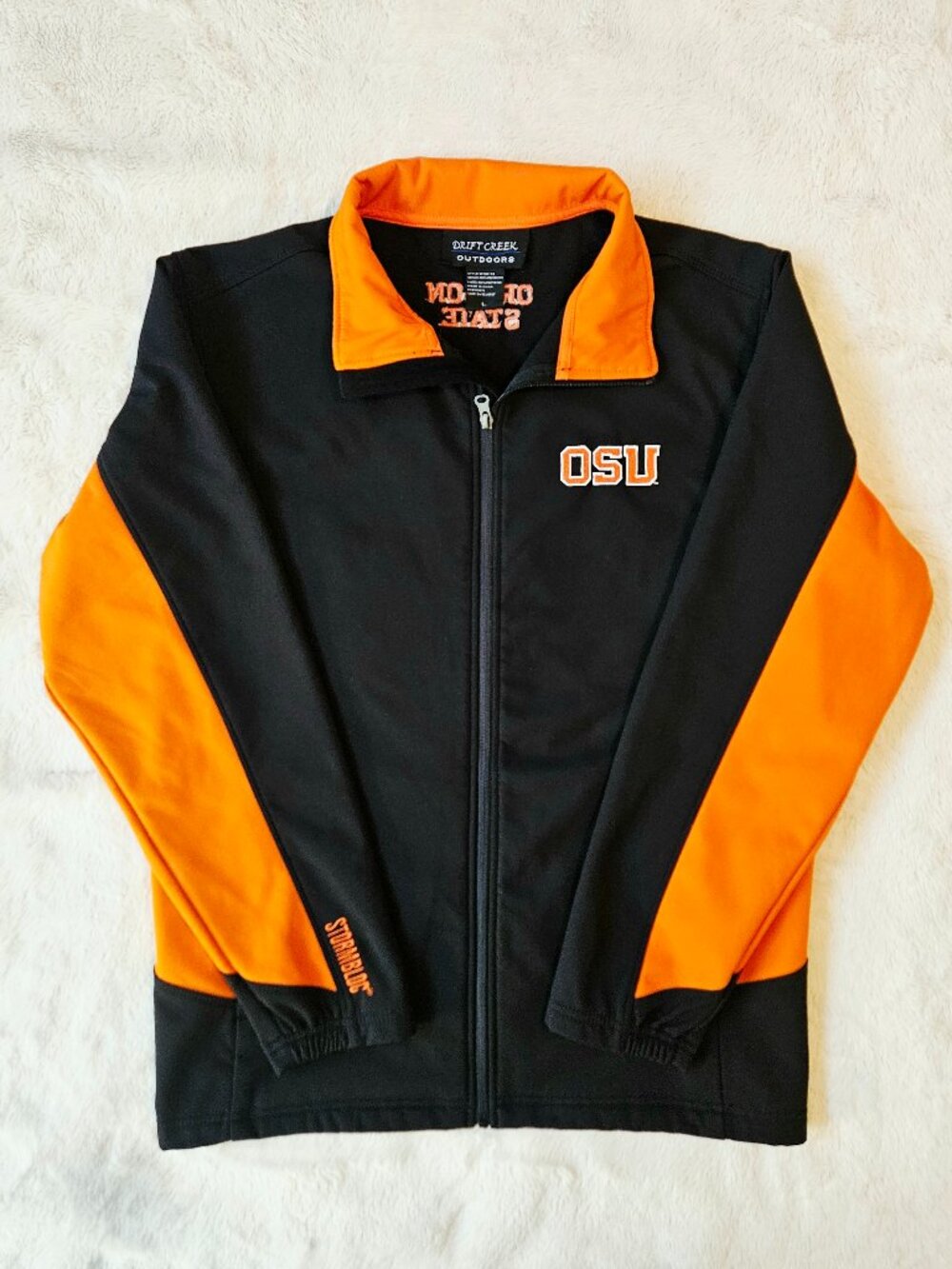 Drift Creek Outdoors Stormbloc Oregon State University OSU Softshell Jacket L